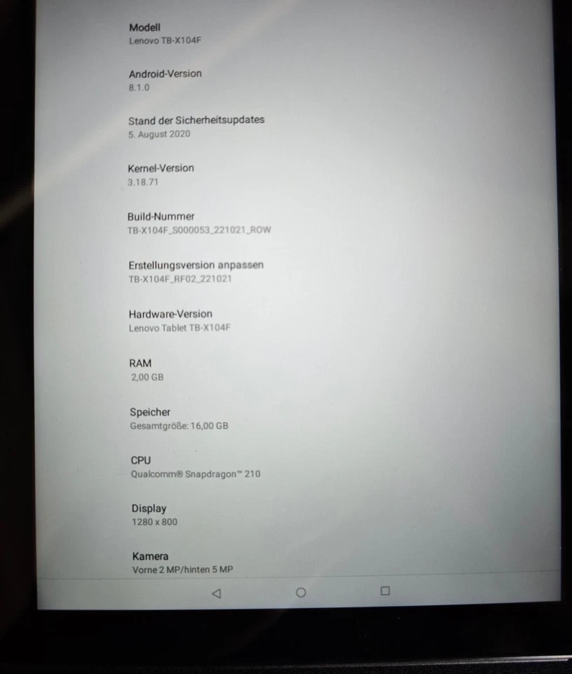Lenovo Tab Tablet E10 - Schwarz + Schutzhülle,guter Zustand ohne Micro USB Kabel - Bild 2 von 4