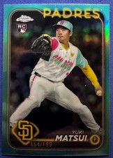 2024 Topps Chrome Update Series - Yuki Matsui #USC187 Aqua Refractor /199 (RC)
