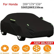 Full Car Cover Outdoor Snow Rain Waterproof Dust UV Protection For Honda Sedan