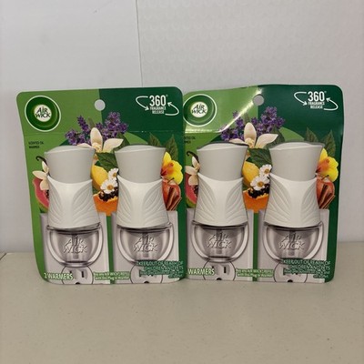 4 Air Wick Plug-In Scented Oil Air Freshener Warmer Devices only White NIP Gift