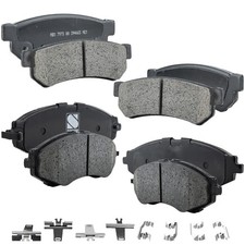 Front and Rear Ceramic Brake Pad Set For 2014-2016 Chevrolet Spark EV