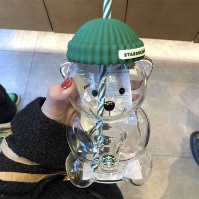 Starbucks Barista Bear Cup Edición Limitada Taza de Vidrio Regalo Navidad 590 ml 2026 Nuevo