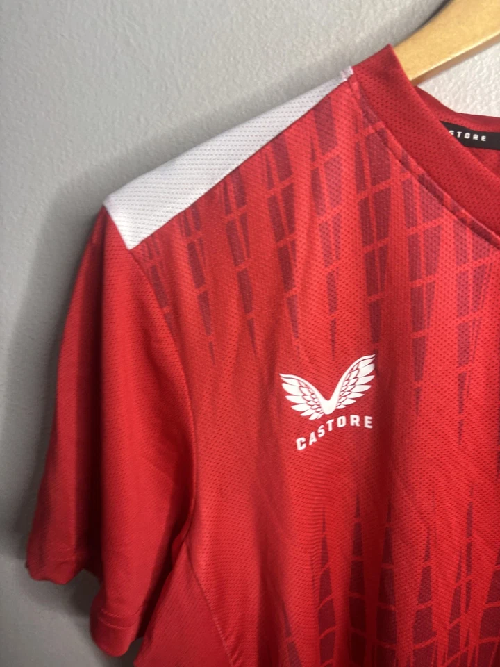 Camiseta Athletic Club Bilbao Hombre Pequeña Roja Fútbol La Liga Castore Manga Corta Foto 3 de 4