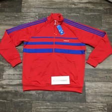 NWT Adidas Originals First TT Track Top Jacket Men's XL Scarlet Red Trefoil