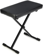 K M 14065 Keyboard Bench - Black Imitation Leather