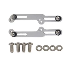 2x Silver Aluminum Windshield Bracket Adjuster For Honda NC700X NC750X 2016-2019