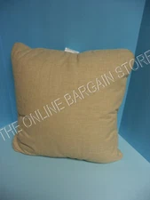 Frontgate Woven Decorative Indoor sofa chair bed Throw Pillow 20" textured tan