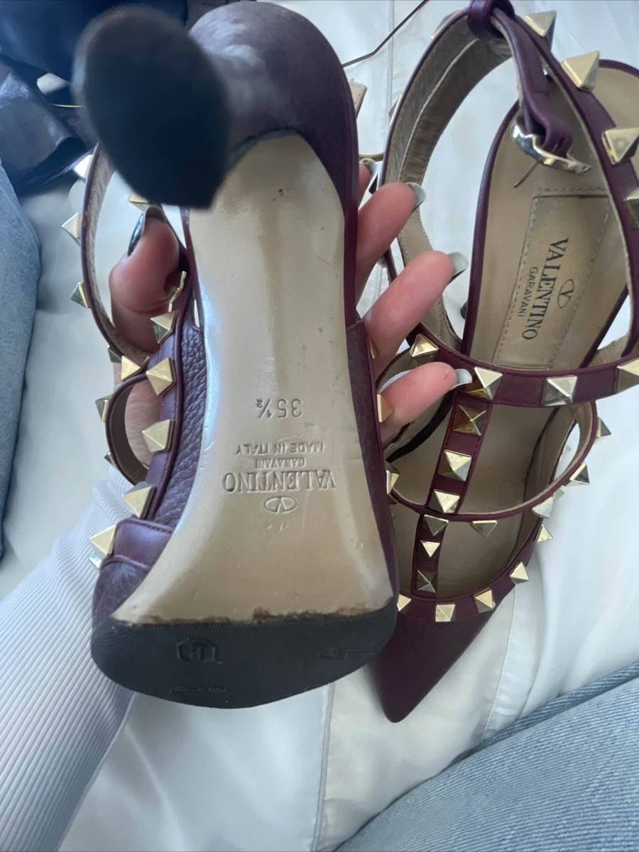 Burgundy hotsell valentino heels