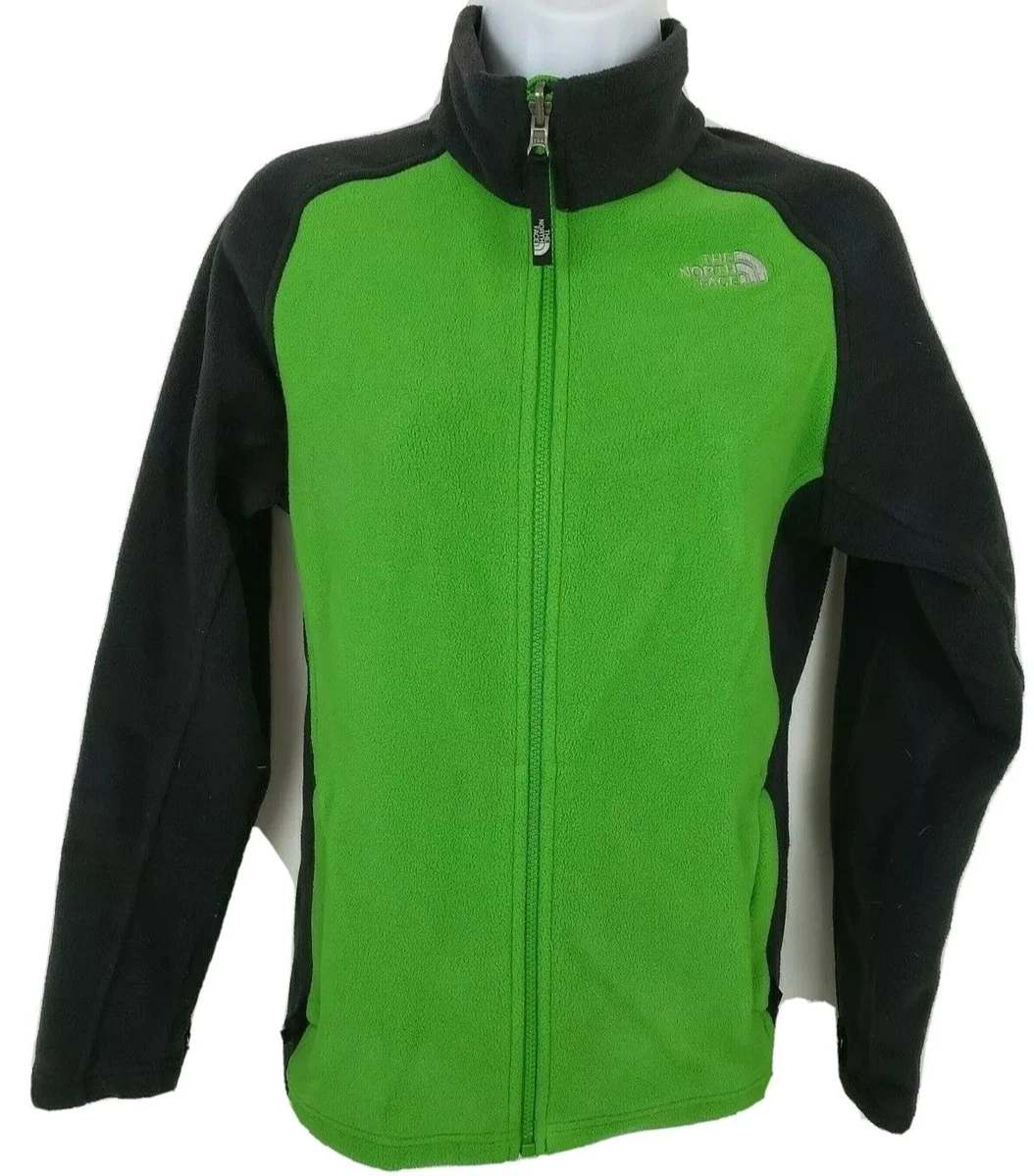 The North Face Green Black Fleece Jacket Youth XL