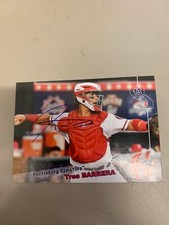Tres Barrera Signed Card 2019 Harrisburg Senators Team Card IP Auto