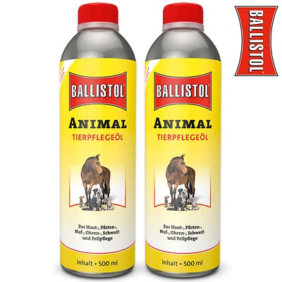 2x Ballistol Animal Universal-Tierpflegeöl Pflegeöl Tier Multifunktionsöl 500ml