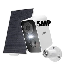 ieGeek 5MP Wireless Outdoor Solar Security Camera Home WiFi Battery CCTV IR Cam