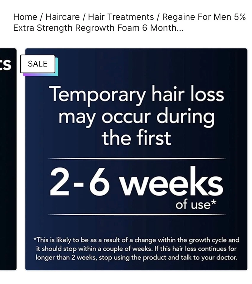 espuma regaine para hombre Foto 3 de 3