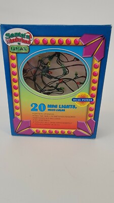 LEMAX SANTA WONDERLAND 20 MINI LIGHTS MULTI COLOR 1996