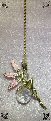 Handcrafted Gold Fairy Angel Disco Ball Crystal Rhinestones