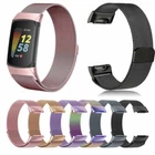 For Fitbit Charge 5 Strap Replacement Milanese Bands Stainless Steel Magnet