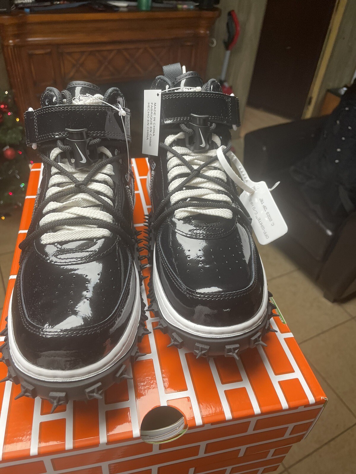 OFF WHITE X NIKE 2023 Taglia 8.5 Nike Air Force 1 Mid x Sheed Off White