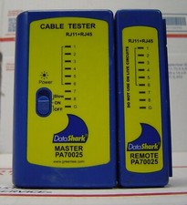 Data Shark Cable Tester RJ11  RJ45 Master  Remote PA70025 Tested No Case