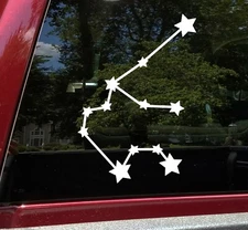 Aquarius Constellation Vinyl Decal | Stars Astrology Zodiac Sign Water Bearer