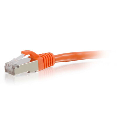 C2G Geschirmtes Snagless Cat6 Ethernet-Netzwerkkabel - Orange - 10ft 