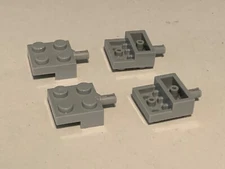 Lego parts 4488 / 10313 (4pcs) 2x2 Plate stepped with Pin