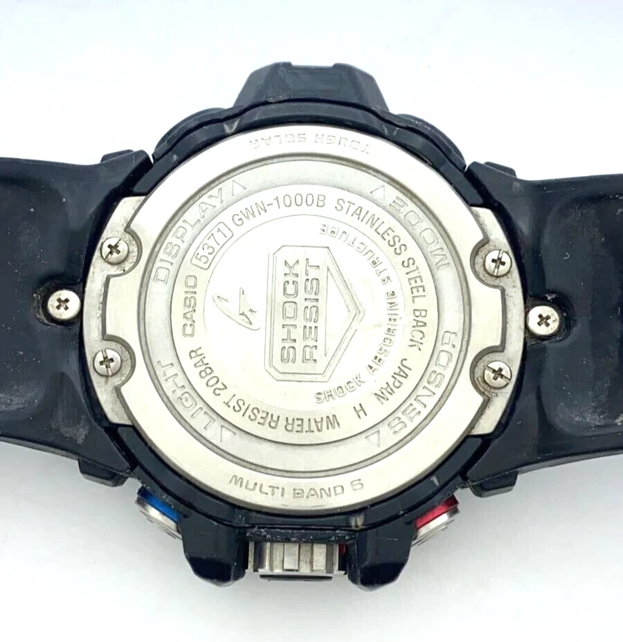 Reloj Hombre CASIO G-SHOCK GWN-1000B-1AJF GULFMASTER Negro Japón Foto 4 de 4