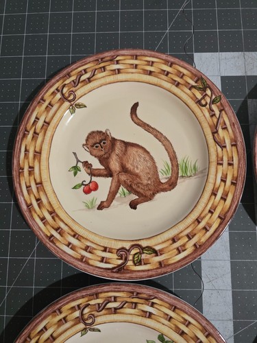 Set Of American Atelier Monkey 8.25” Salad/Dessert Plates 5029 - Picture 5 of 8