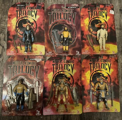 Mortal Kombat Toy Island Scorpion Cyrax Raiden Zero Cage Khan Lot Of 6 NEW