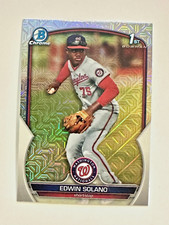Edwin Solano 2023 Bowman Chrome 1st  BCP-169 Mojo Refractor SP NM or better