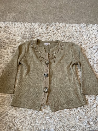 Brown Knit Cardigan Size 
