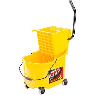 Libman Commercial Mop Bucket and Press Wringer, 32-Quart Capacity, Model# 933