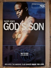 Nas God's Son Vintage Poster 2002 Hip Hop rap commercial promo