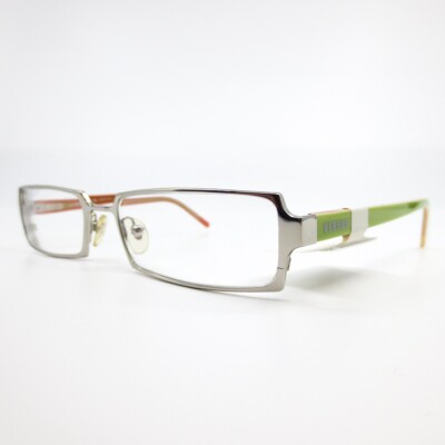 Versus Eyeglasses Frames MOD.7046 1000 green orange silver Rectangular 53-17-140