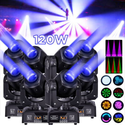 120W LED Moving Head Light RGBW Gobo Beam Stage Spot Lighting DJ Disco Show DMX