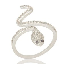 Natural Iolite White Topaz Gemstone Birthstone Jewelry 925 Sterling Silver Ring