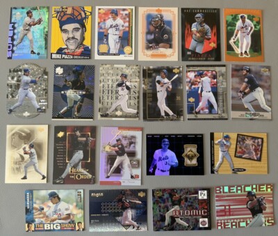 MIKE PIAZZA UPPER DECK BASEBALL INSERT CARD  LOT (20) DIFFERENT EX TO NM & FREE 