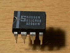 NE555N - Signetics IC - General Purpose Single Bipolar Timer, DIP8. 