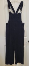 Vintage Black Velvet Bib Overalls XL