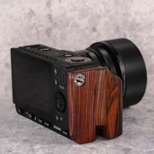 Ergonomic Side Wood Hand Grip for Sigma FP/FPL Camera Premium Ebony Brown