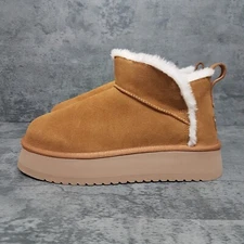 KOOLABURRA By UGG Koola Ultra Mini Platform Boots Womens Size 9 Chestnut Brown