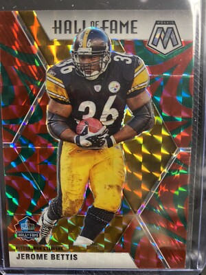 2020 Panini Mosaic JEROME BETTIS Green HALL OF FAME Prizm Steelers #285