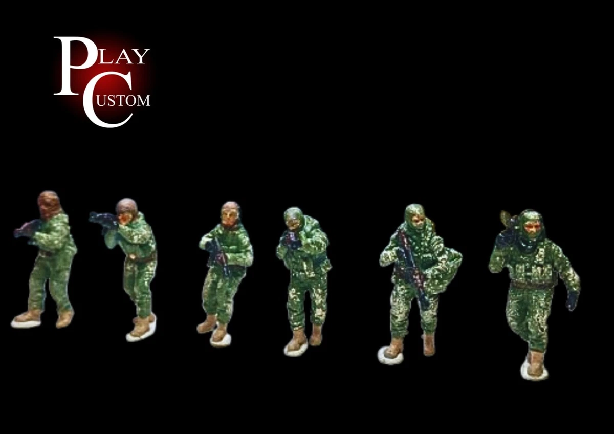 Set di action figure di soldati giocattolo dell'esercito, 19,1 cm, 15 articolazioni che possono Roate, set da gioco militare realistico per bambini dai 3 anni in su (verde