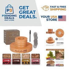 Old Fashioned Cocktail Smoker Kit &ndash; Portable Cherry Wood Infuser with 4 Flavors