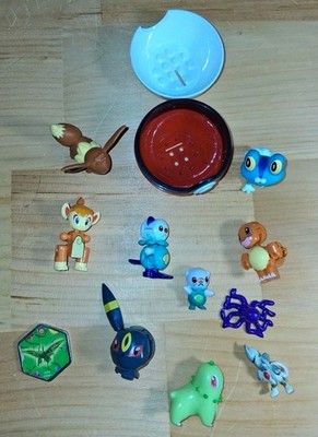 Pokemon Lot Rare Oshawatt Mega Bloks Construx Obreon Chimchar Yugioh Token