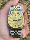 Vintage Seiko 5 Snxj90 Fluted bezel Watch 7s26-3110 Day/Date