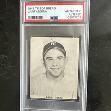 1947 Tip Top Bread Yogi Berra Psa Authentic True Rookie Card. rookie card picture