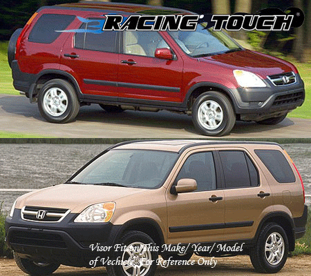 JDM Window Visors Deflector For Honda CRV 2002-004 2005 2006 02-06 LX EX 4DR - Bild 7 von 7