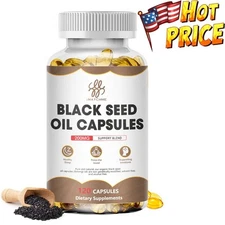 Black Seed Oil Capsules 200Mg Support Joint & Digestive Health Antioxidant 120pc
