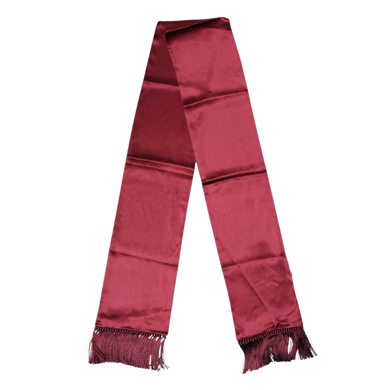 DOLCE & GABBANA Scarf Red Satin Silk Fringes Neck Foulard 137.5cm x14.5cm 320usd
Opens in a new wind