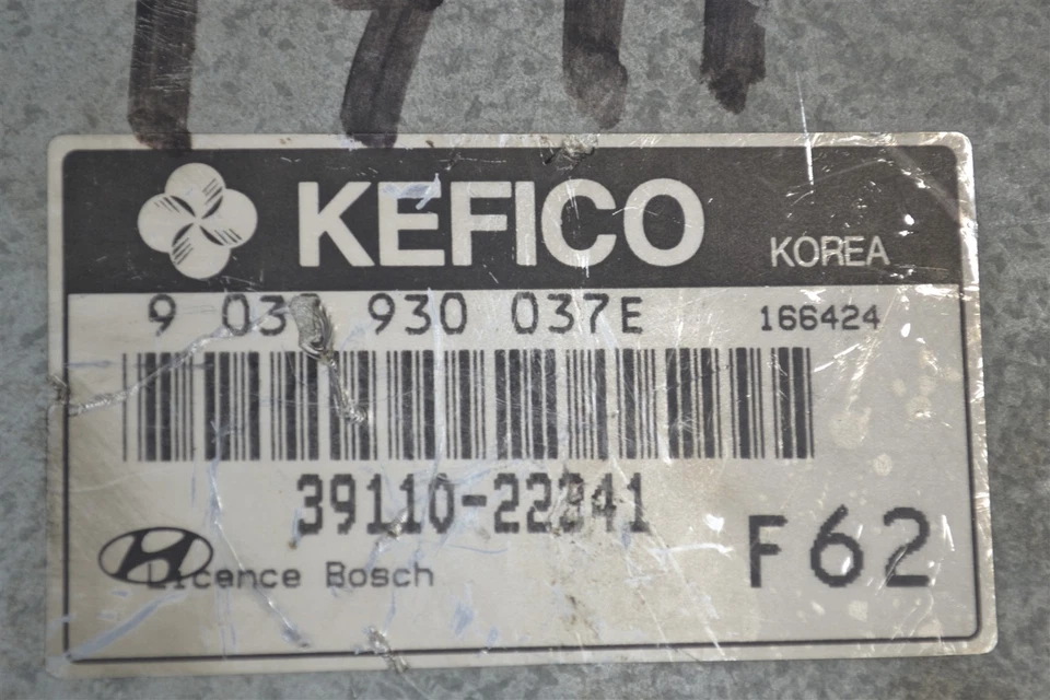 3911022341 Unidad de control del motor Hyundai Accent 1997 módulo ECU ECM OEM 2B4 826 B8 Foto 3 de 4